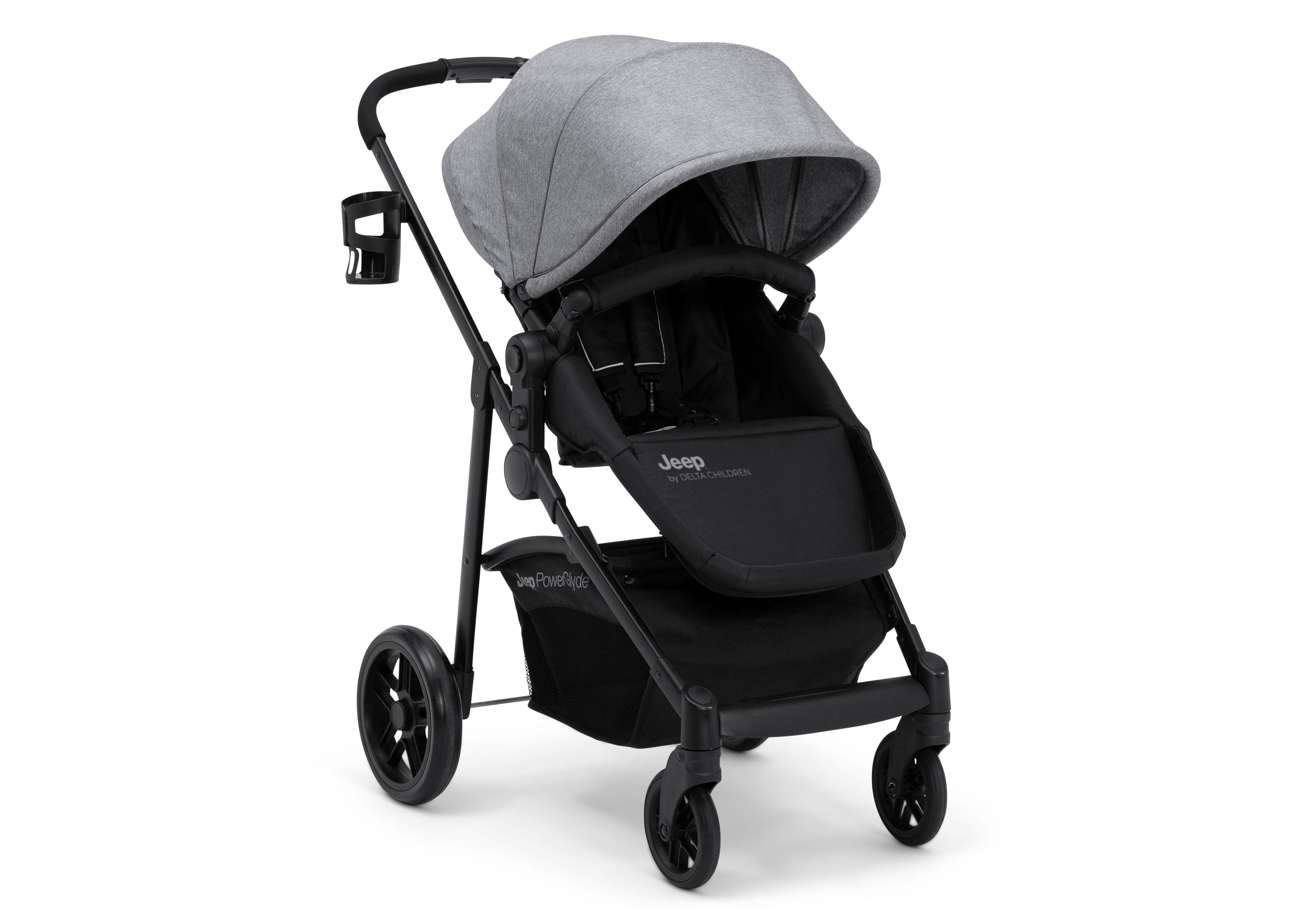 Jeep PowerGlyde 3-in-1 Convertible Stroller for Toddlers - Lightweight Travel System with Car Seat Adapter | Perfect for Shopping, Travel & Daily Walks