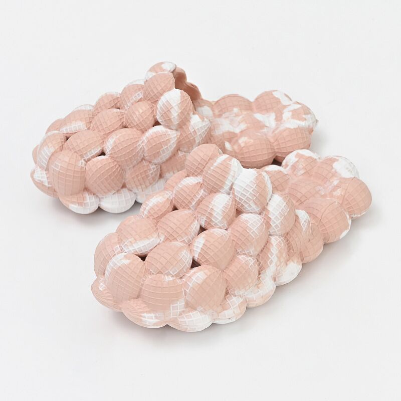 2024 Trendy Women's Fashion Bubble Slides with Charms - Comfortable Thick Sole Massage Slippers for Indoor, Bathroom & Beach Use - Perfect for Ladies and Men (Unisex)
