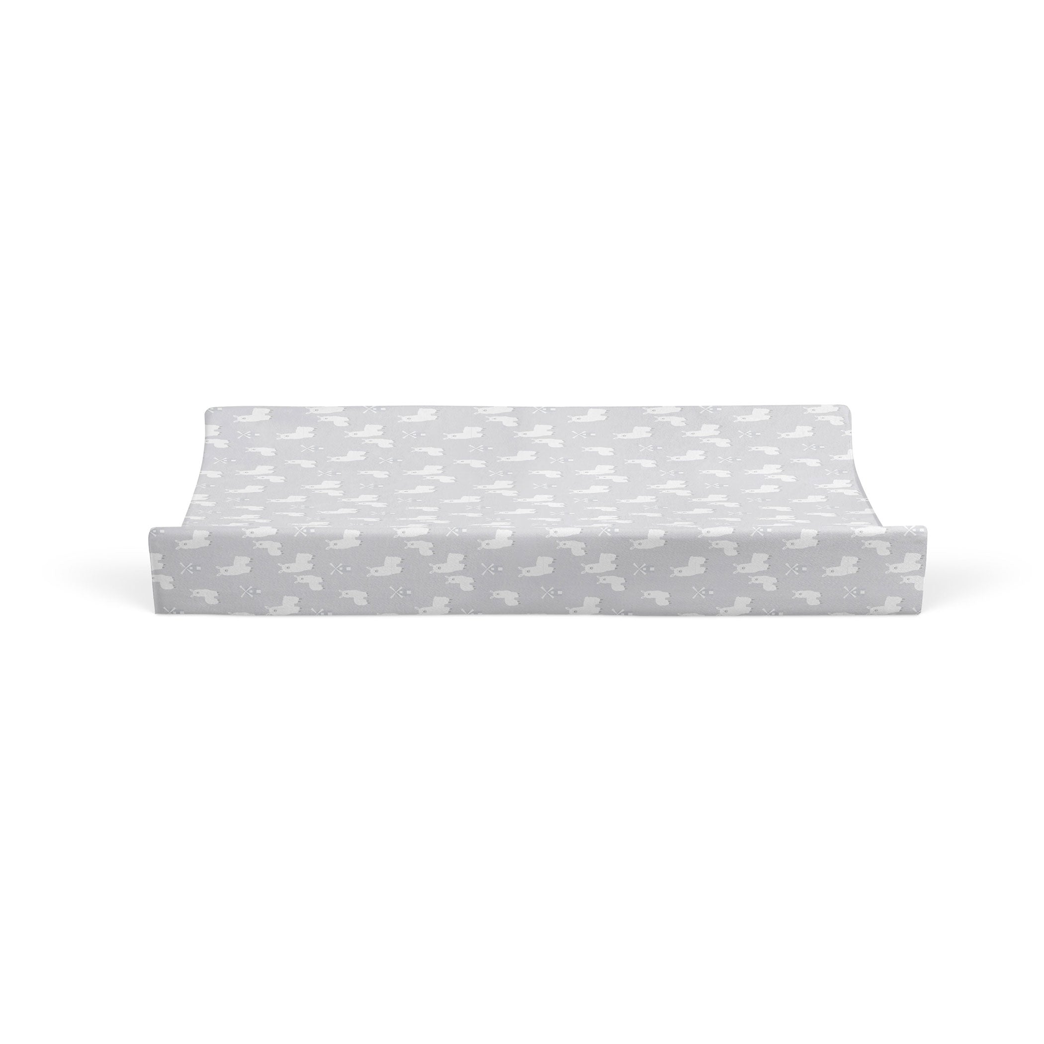 2-Pack Waterproof Changing Pad Covers - Soft Blush & Grey for Baby Nursery, Diaper Changing Station & Travel Use