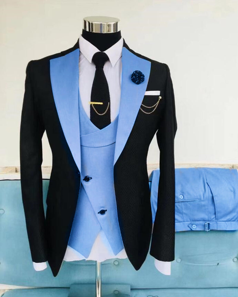 blue and black
