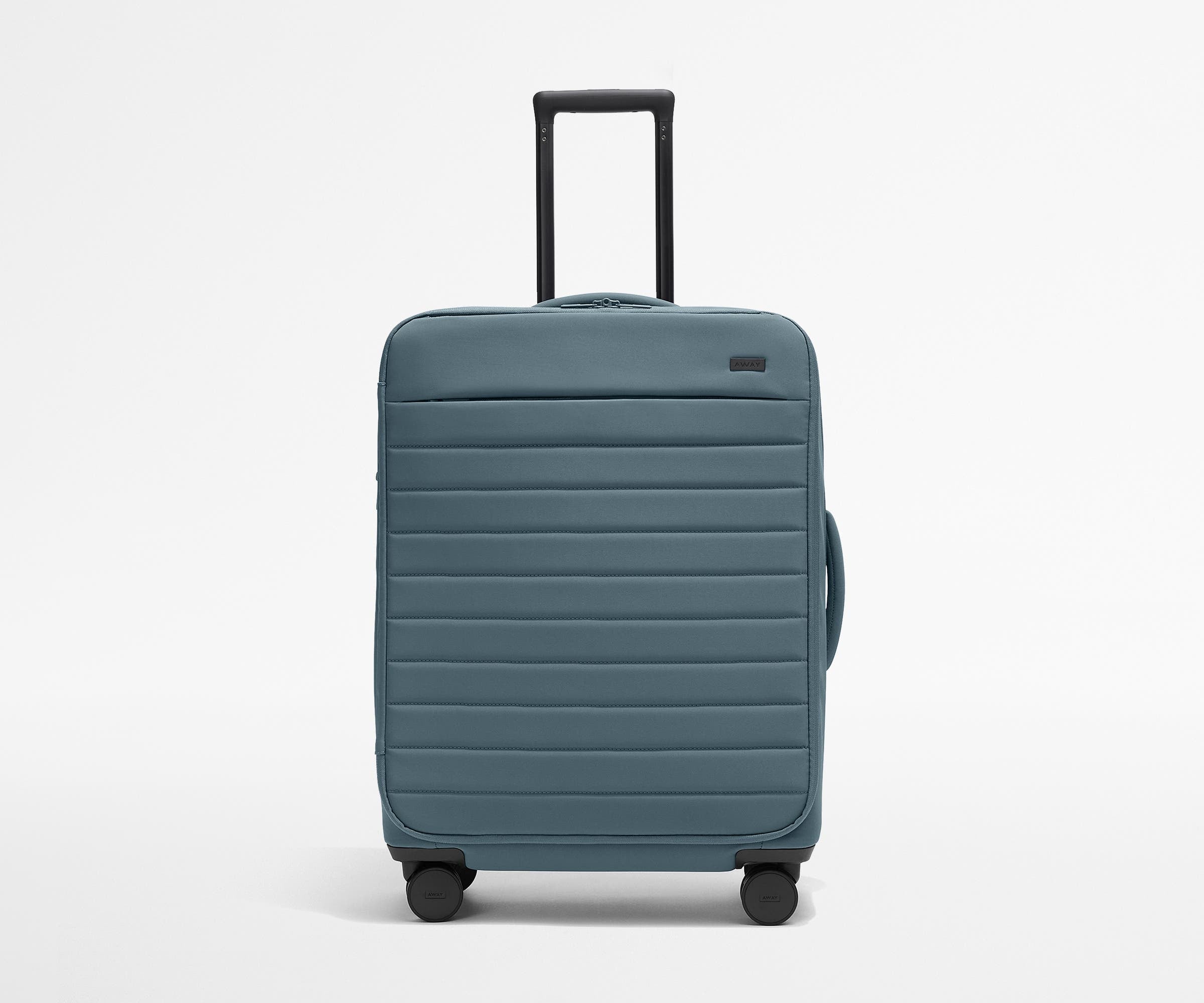 Premium Softside Medium Luggage in Coast Blue - Lightweight & Durable Suitcase for Travel, Business Trips & Weekend Getaways