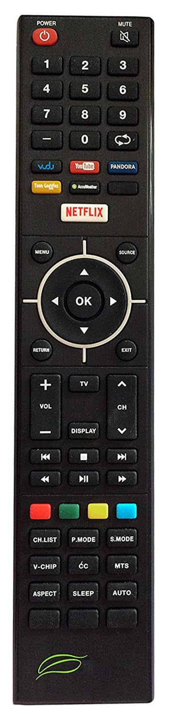 SEIKI SE32HY19T Smart TV Replacement Remote Control with Netflix, VUDU, YouTube & Pandora Buttons - Compatible with SEIKI Smart TVs - Perfect for Streaming, Gaming & Home Entertainment