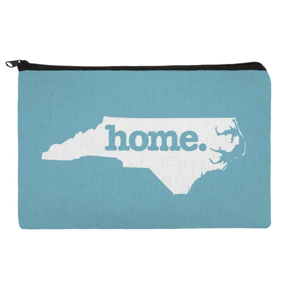 North Carolina NC Officially Licensed Robin Egg Blue Makeup Bag - Cosmetic Organizer Pouch for Travel, Home & Office Use