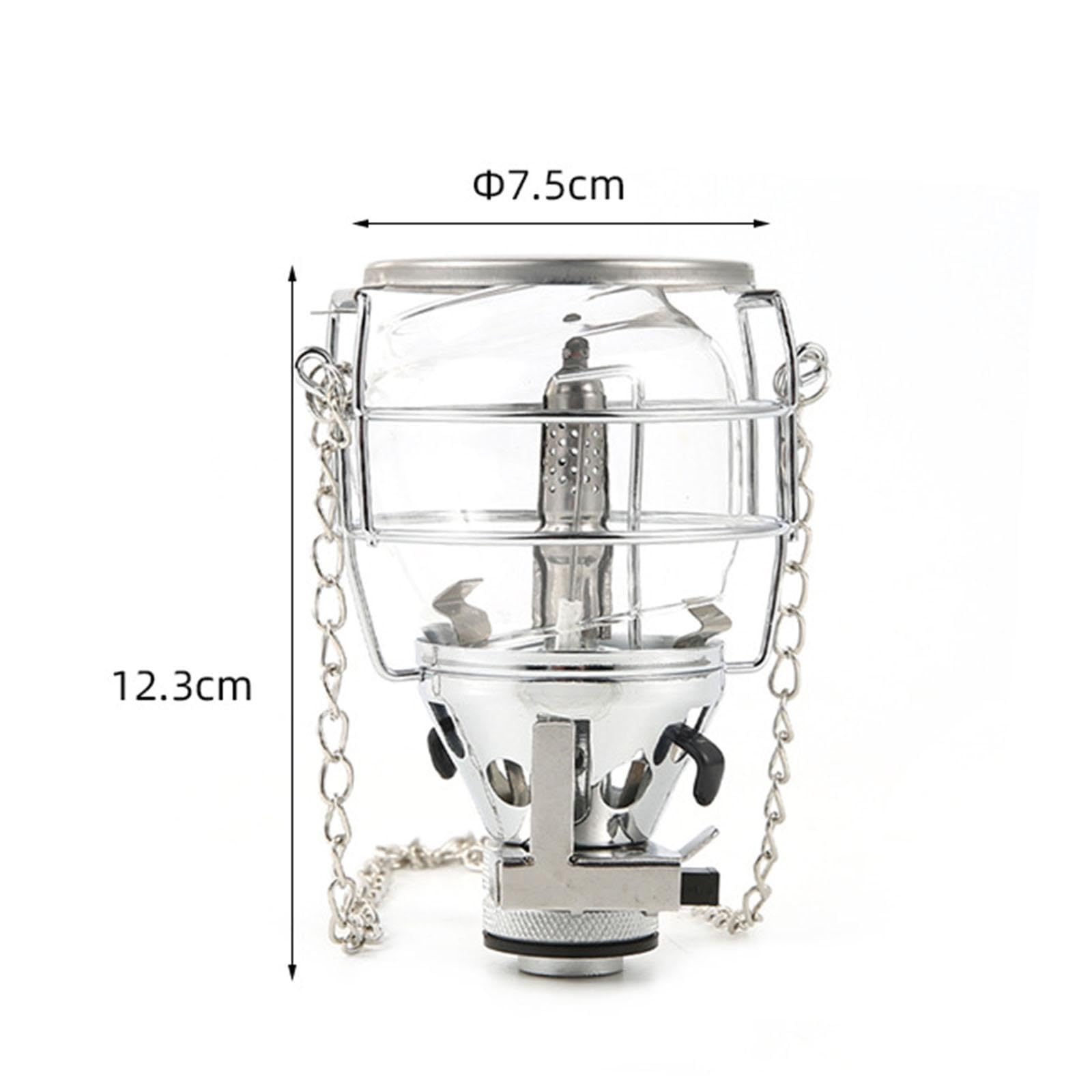 Portable Adjustable Gas Lantern - Outdoor Camping Fuel Lamp for Hiking, Backpacking & Emergency Lighting