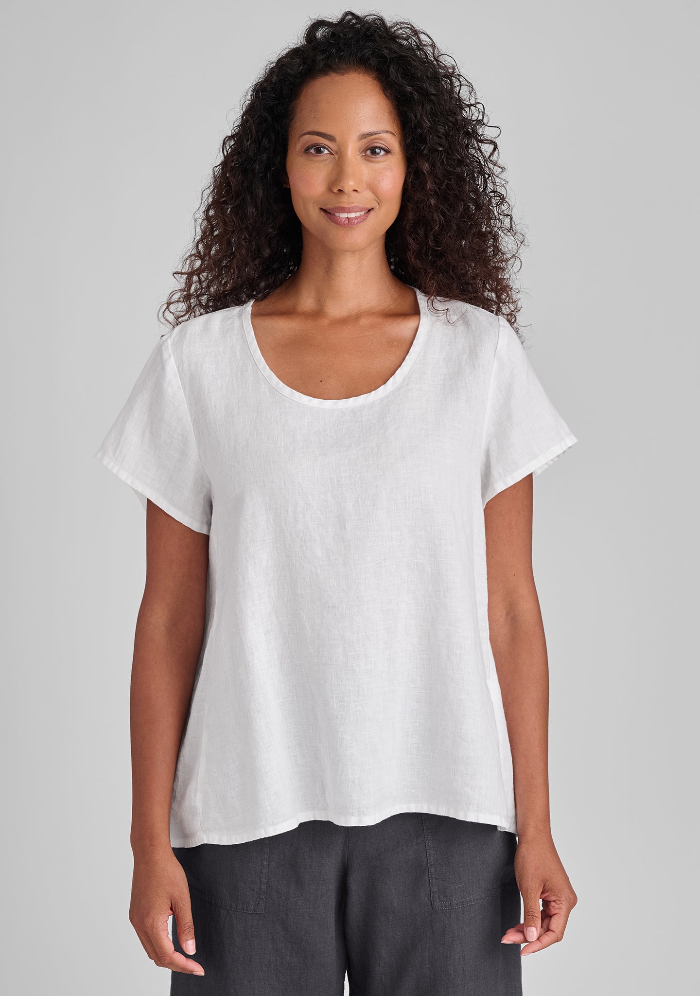 Lightweight Linen T-Shirt for Women & Men - Breathable & Comfortable Summer Tee for Casual Wear, Travel, and Outdoor Activities