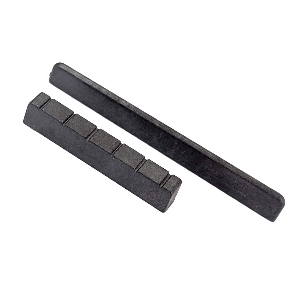 Premium Guitar Nut & Bridge Saddle Set - High-Quality Beef Bone Saddle for Electric, Classical & Ukulele Guitars - Replacement Parts & Accessories Kit for Guitar Neck Maintenance & Repair - Perfect for Home Studio, Live Performance & Music Education