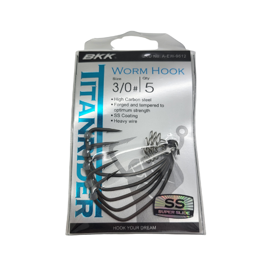 BKK Hooks Titanrider - Premium Fishing Hooks for Saltwater & Freshwater - Sharp & Durable Stainless Steel Hooks for Bass, Trout, Salmon - Perfect for Deep Sea Fishing, Ice Fishing & Fly Fishing