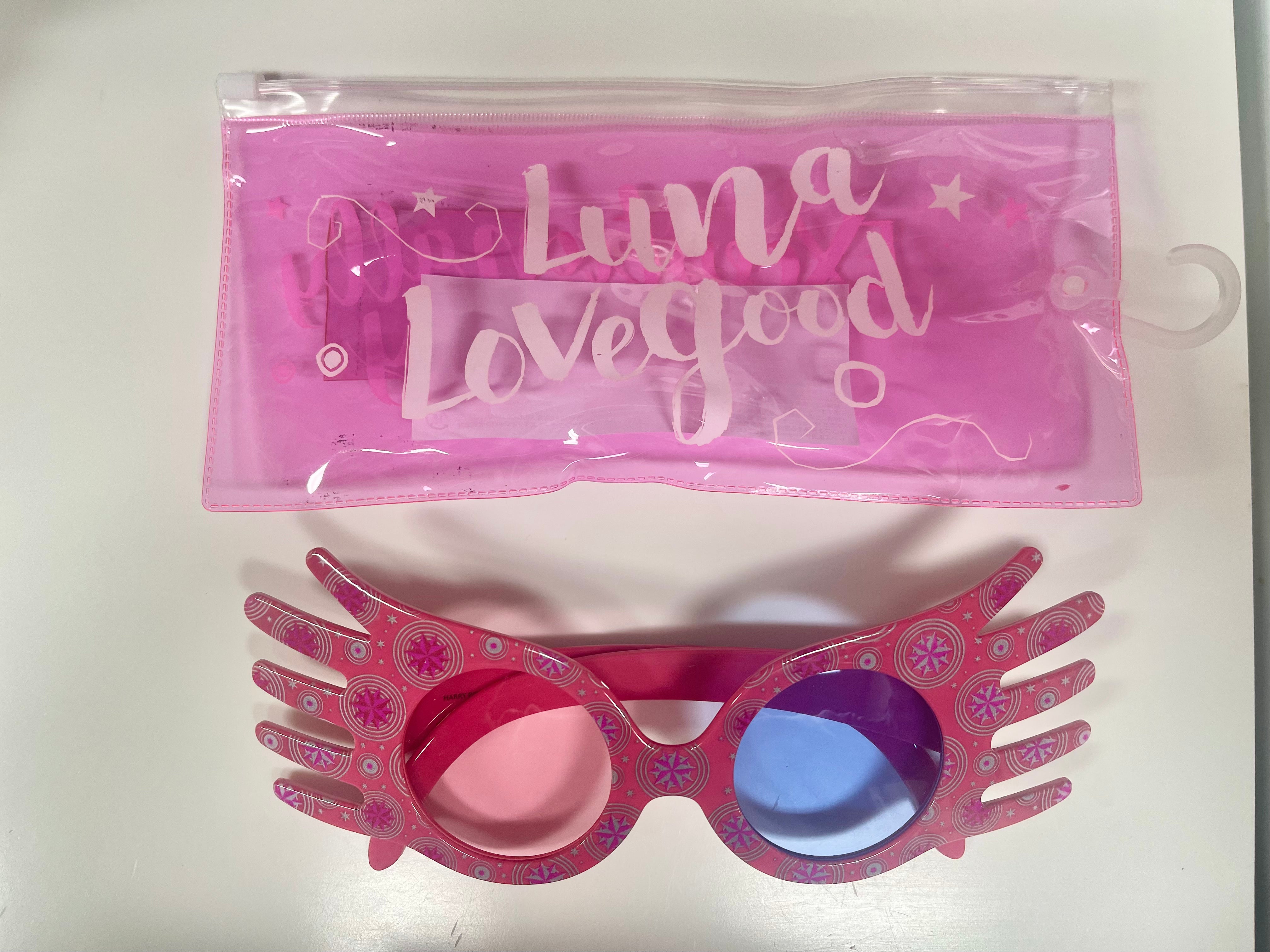 Harry Potter Luna Lovegood Round Spectacles - Official Warner Bros Studio Japan Exclusive Collectible Eyewear for Cosplay, Halloween Costumes, and Potterhead Fashion