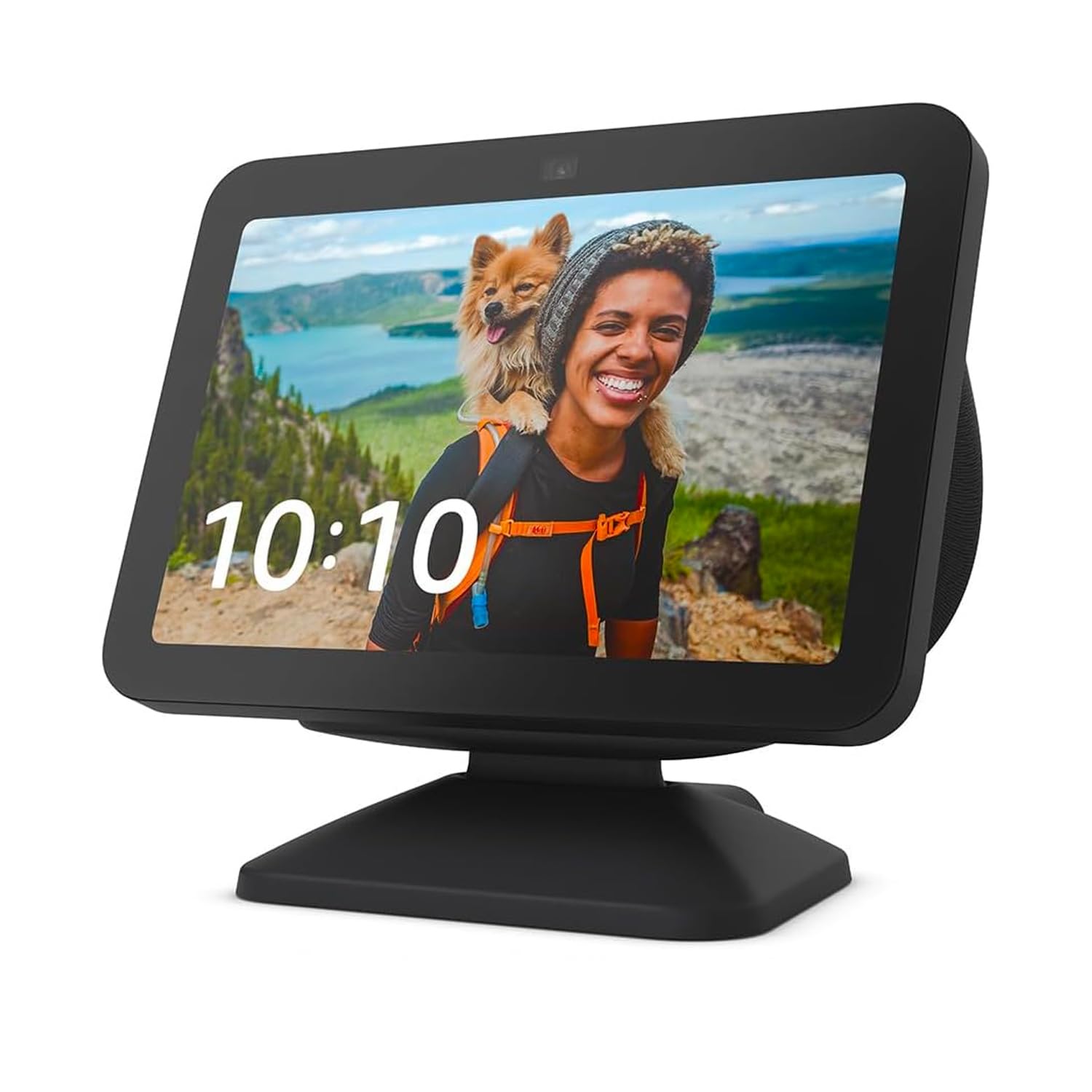 Echo Show 8 (3rd Gen 2023) Smart Display with Alexa - Charcoal Finish & Adjustable Stand - HD Screen, Smart Home Control, Video Calls - Perfect for Kitchen, Bedroom & Home Office