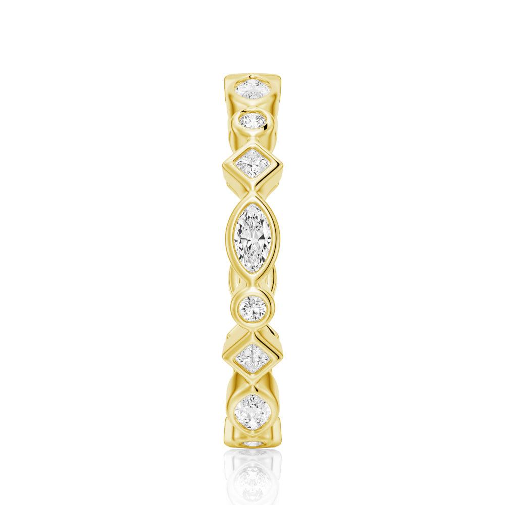 Elegant Moissanite Wedding Band for Women - Durable & Sparkling Engagement Ring, Perfect for Bridal, Anniversary & Special Occasions