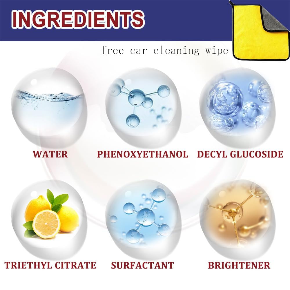 KDKN 3-in-1 Ceramic Car Coating Spray - High Protection Multi-Functional Spray Coating Renewal Agent (3 Pack) - Perfect for Car Detailing, Paint Protection & Ceramic Coating Maintenance