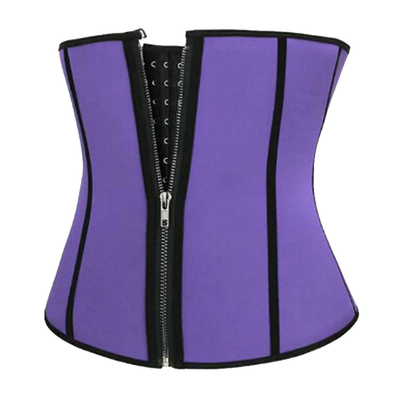 Women's Waist Trainer Corset - Sweat Band Body Shaper for Abdomen & Waist Slimming - Adjustable Zipper Girdle for Tummy Control & Posture Support - Perfect for Workouts, Weight Loss & Everyday Shapewear