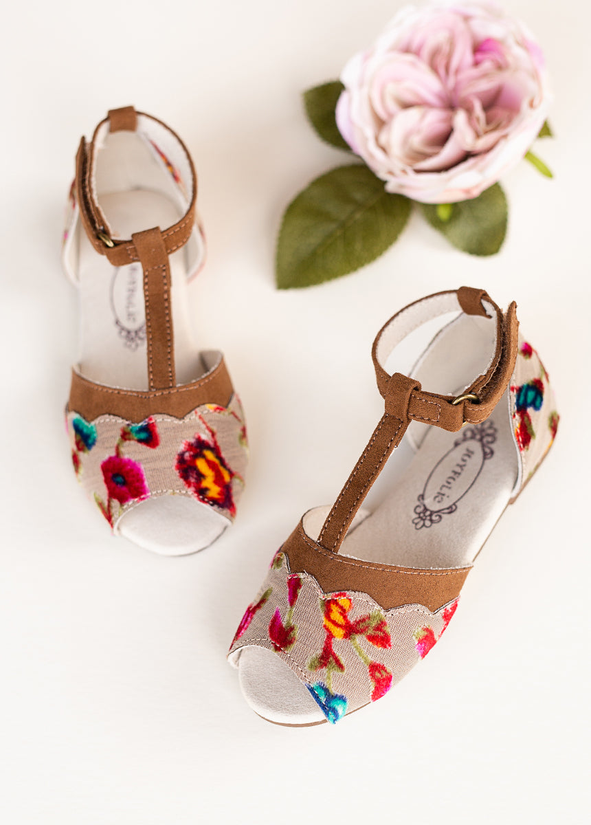 Stella Women's Floral Flat Sandals - Comfortable Casual Summer Shoes for Beach, Walking, and Outdoor Activities