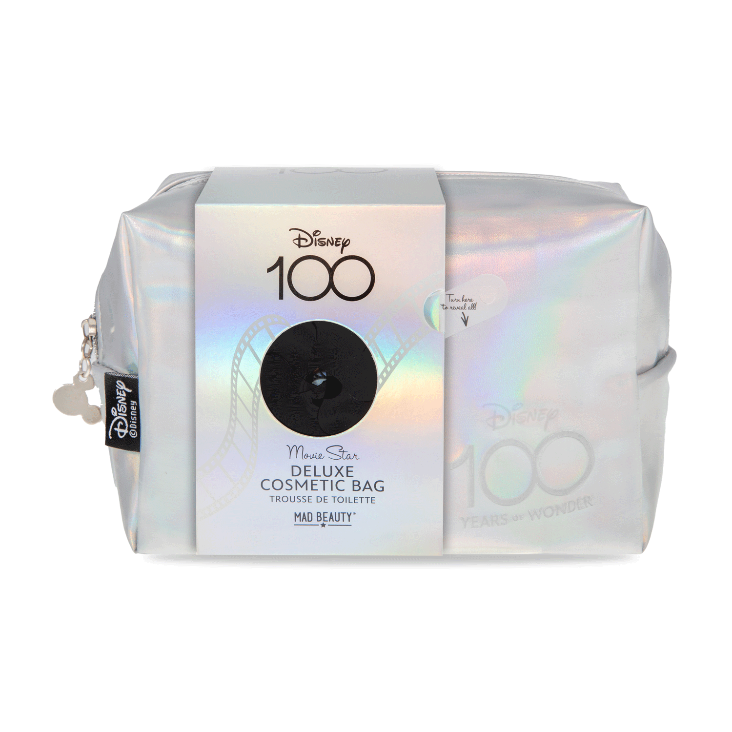 Disney 100th Anniversary Limited Edition Cosmetic Bag - Cute Mickey Mouse Design Travel Makeup Pouch for Women | Perfect for Travel, Gym, and Daily Essentials Storage