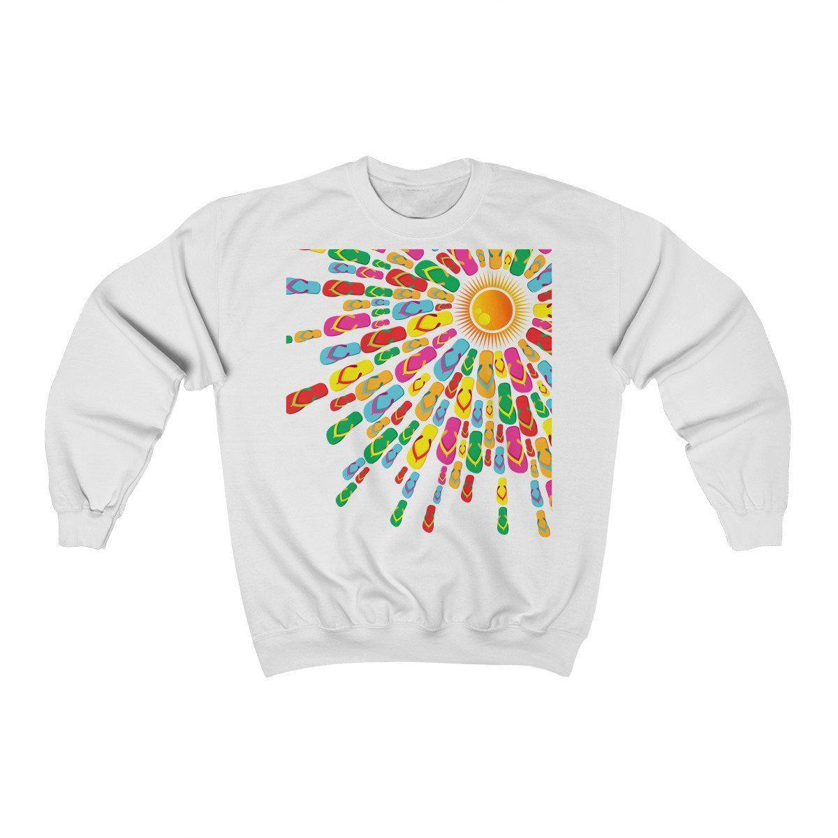Flip Flops Sunshine Sweatshirt - Comfortable & Stylish Summer Hoodie for Beach, Pool, and Casual Wear
