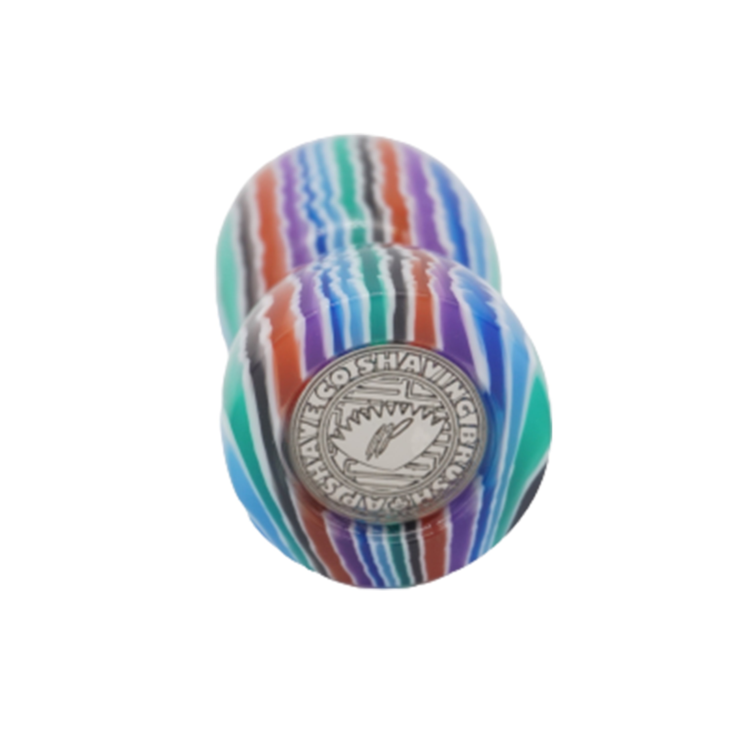 Premium Handcrafted Blue Stripe Shaving Brush Handle - Fits 22mm & 24mm Knots - Perfect for Wet Shaving, Grooming Kits & Luxury Bathroom Essentials