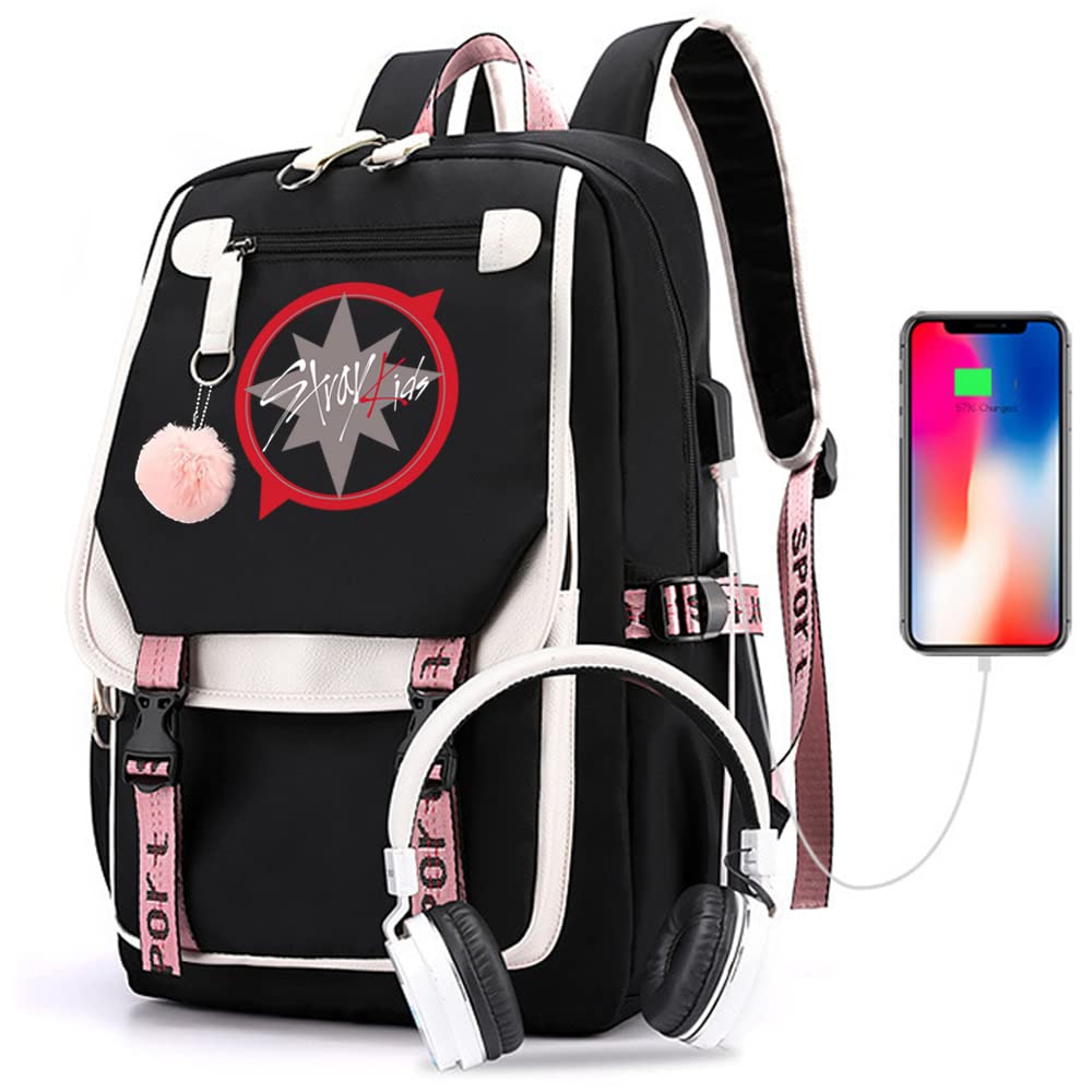 Stray Kids Backpack - Kpop Merch Laptop Bag for School & Travel