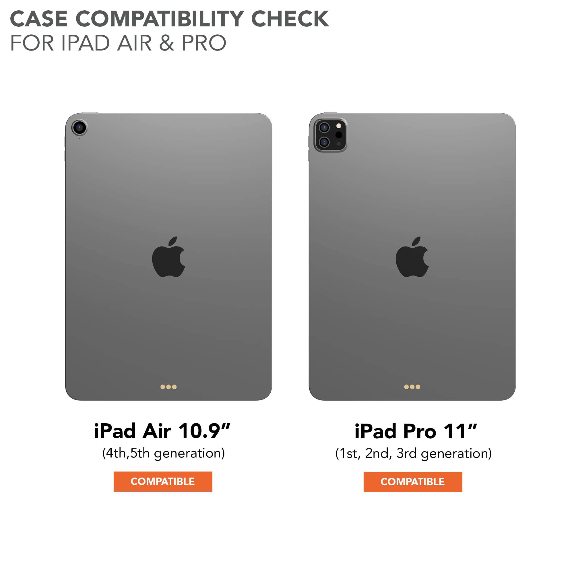 Rugged Magnetic iPad Case 10.9-11 Inch | Compatible with iPad Air 5/4 & iPad Pro 11 (5th/4th/3rd Gen) | Shockproof Protective Cover for iPad Air 2022/2020 & iPad Pro 2021/2020/2018 | Perfect for Travel, Work & Outdoor Adventures - Black