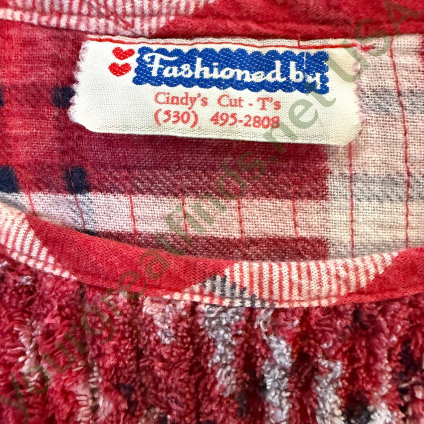 Vintage Chenille Plaid Top Cindy's Cut T's - Soft Cozy Women's Sweater for Fall & Winter Layering | Perfect for Casual Outfits, Date Nights & Holiday Gatherings