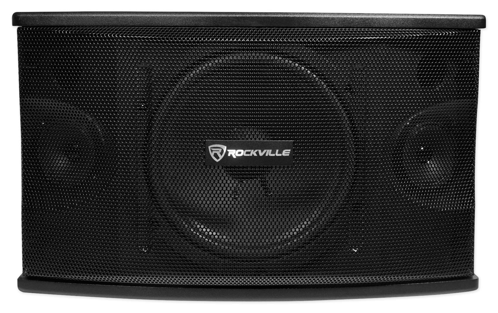 Rockville KPS10 10-Inch 3-Way 1200W MDF Professional Karaoke Speakers with Tripod Stands - Perfect for Home Parties, DJ Events & Live Performances