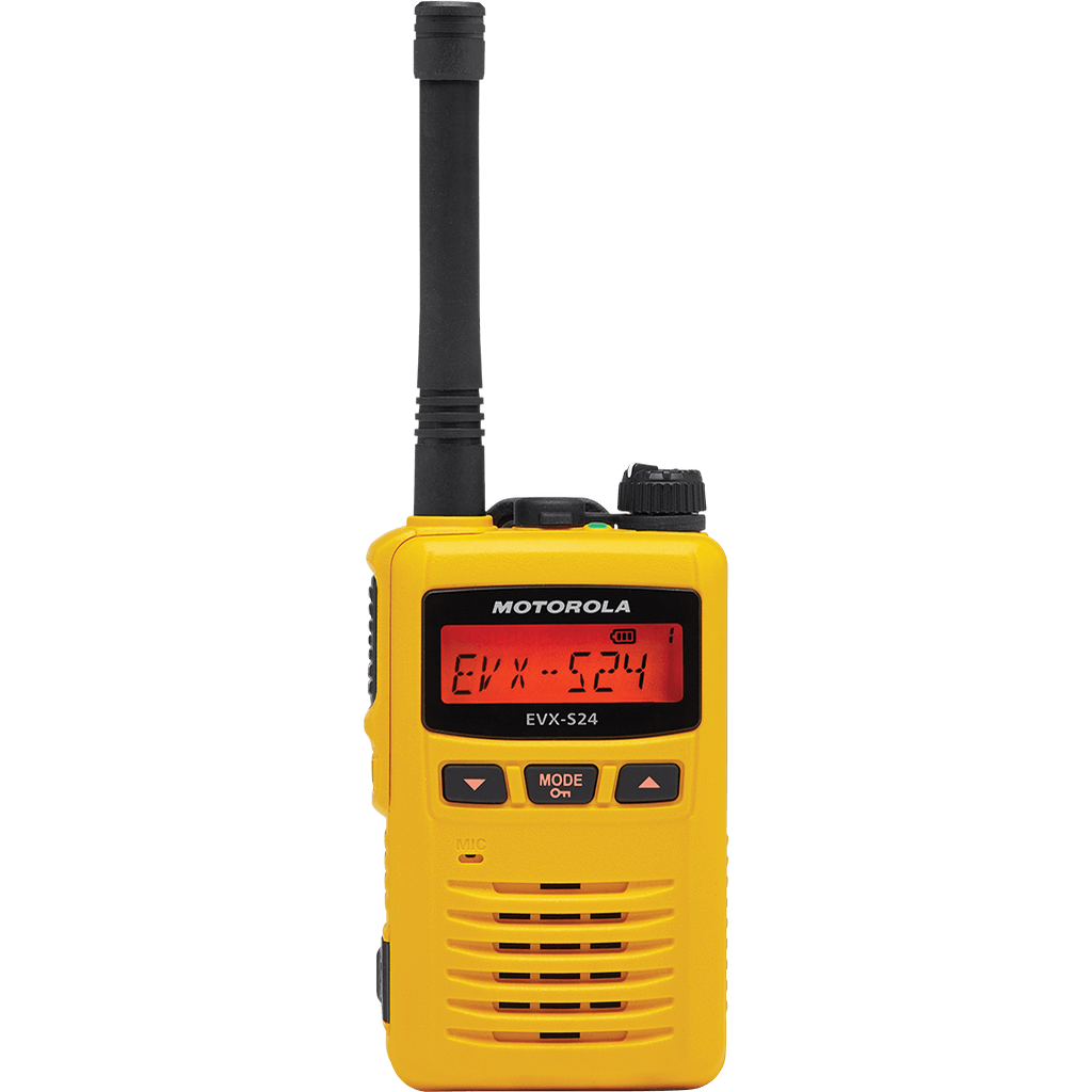 Motorola EVX S24 Two-Way Radio - Long Range Walkie Talkie for Business & Outdoor Adventures - Durable & Reliable Communication for Construction, Security, and Hiking