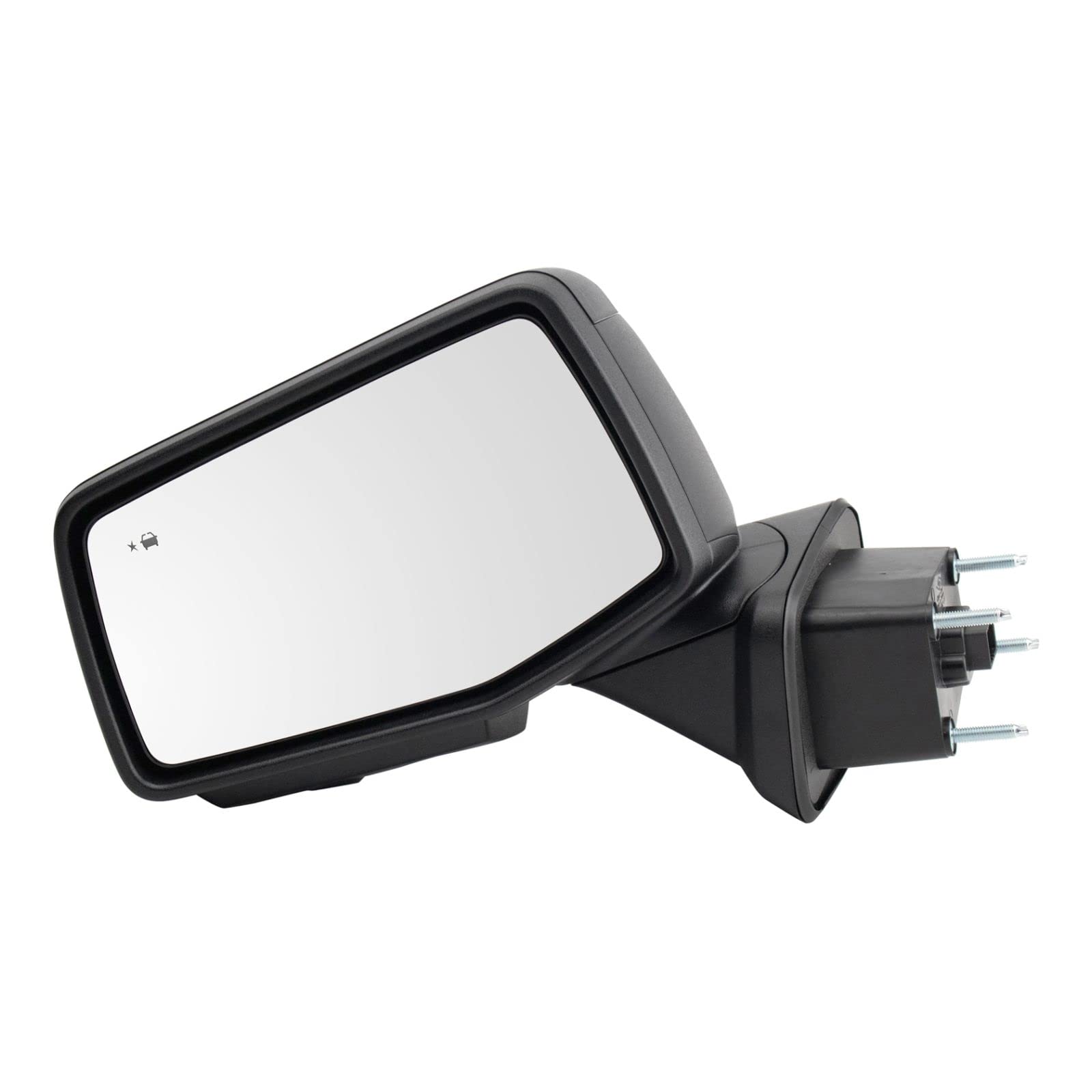 BSM Power Heated Side Mirror with Temperature Sensor - Auto-Folding, Perimeter Memory & Puddle Light Stripes (Pair) - Perfect for Winter Driving & Enhanced Vehicle Safety