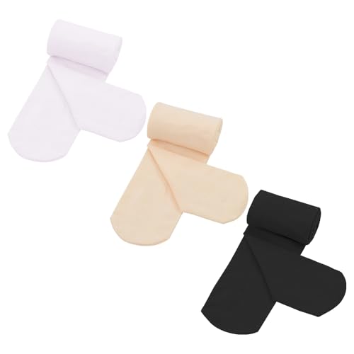 3 Pairs White&black&ballet Pink