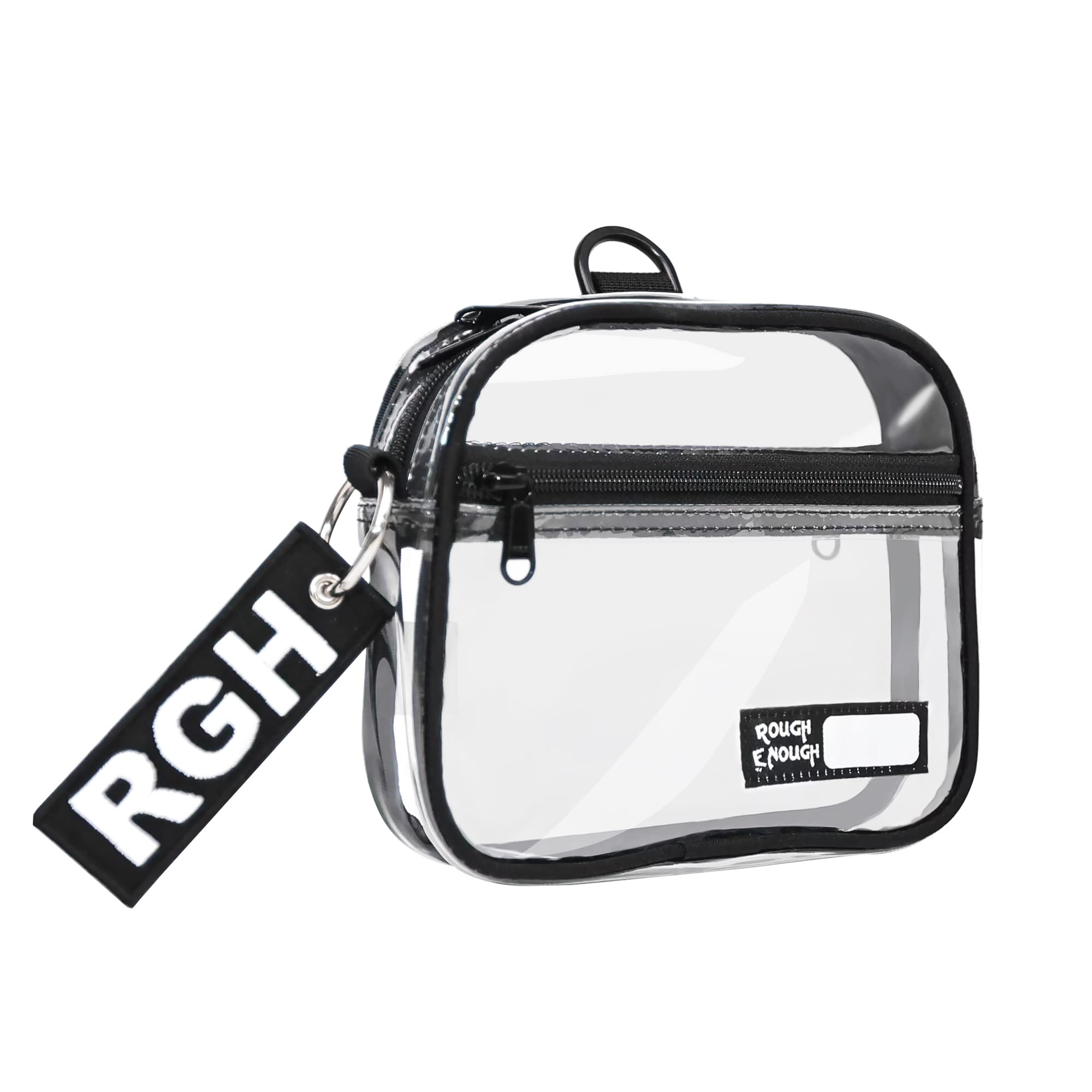 TSA Approved Clear Quart Size Toiletry Bag for Travel - Small Transparent Cosmetic Organizer with Keychain | Perfect for Airplane Carry-On, Gym Essentials & Daily Makeup Storage