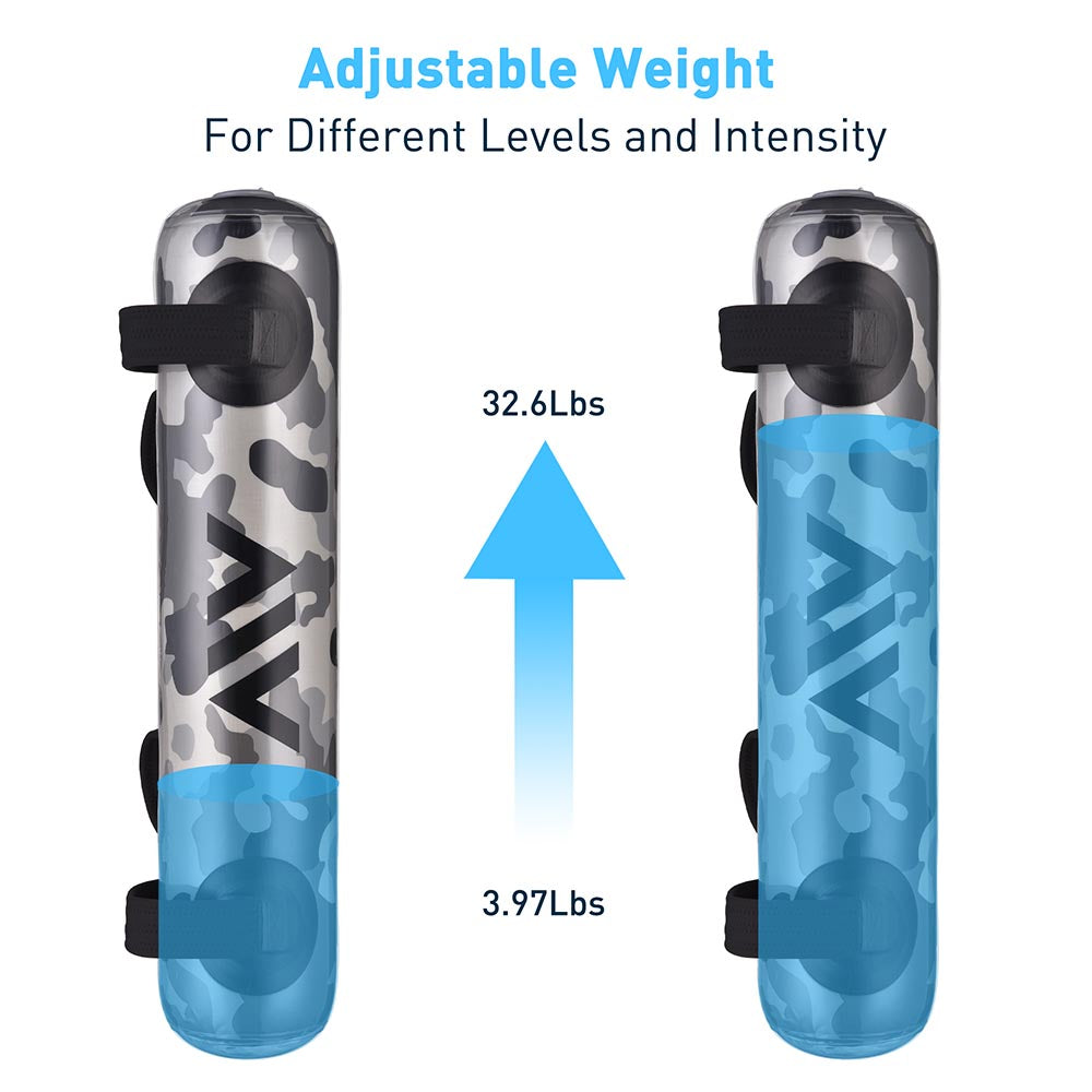 TheLAShop Core Bag - 33 Pound Water Filled Fitness Aqua Bag with Adjustable Straps - Perfect for Home Workouts, Boxing Training & Strength Exercises