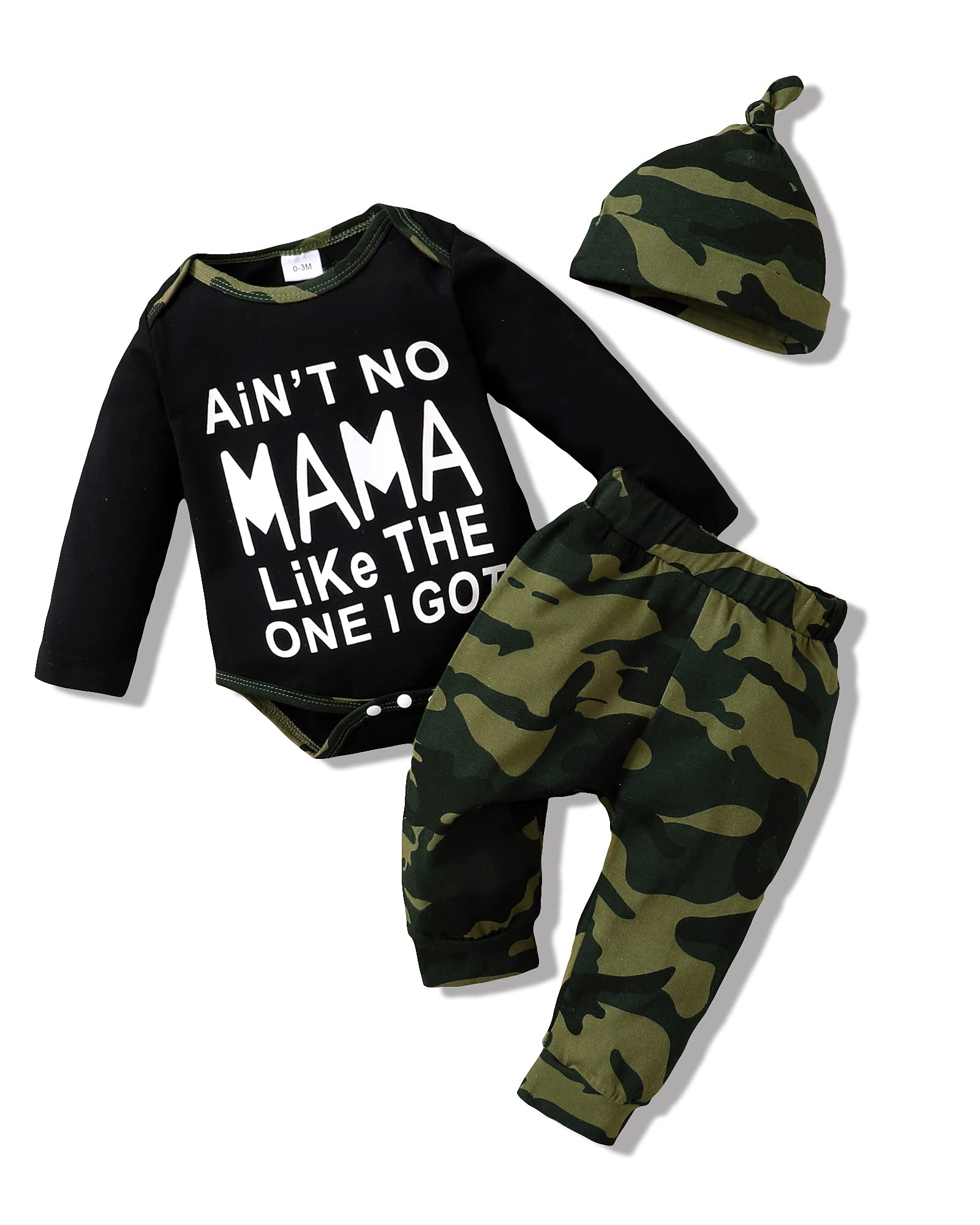 NZRVAWS Baby Boy Clothes Set - Newborn Infant Letter Print Romper with Long Pants & Hat (3PC) | Soft Cotton Outfit for Toddlers | Perfect for Photo Shoots, Birthday Parties & Daily Wear
