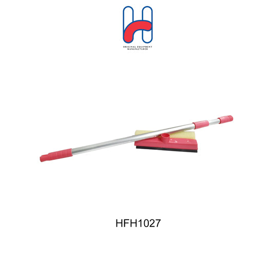 Heavy Duty Aluminum Window Wiper Sponge with Extendable Handle - 1000mm Length (HFH1027) - Perfect for High Windows, Glass Cleaning, and Hard-to-Reach Areas