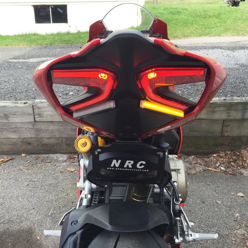 Ducati 959 Panigale Fender Eliminator Kit for 2016-2019 Models - Lightweight Tail Tidy Solution for Motorcycle Customization & Track Days