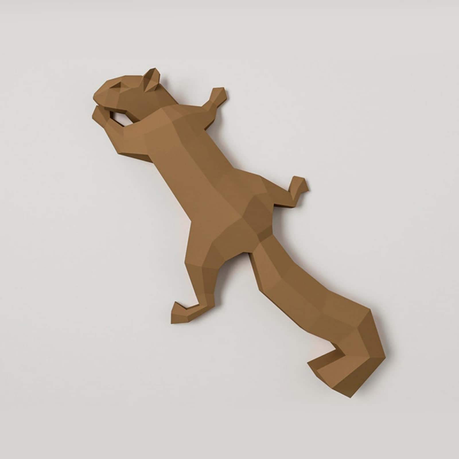 3D Paper Squirrel Model - DIY Wall Decor for Home & Party Props