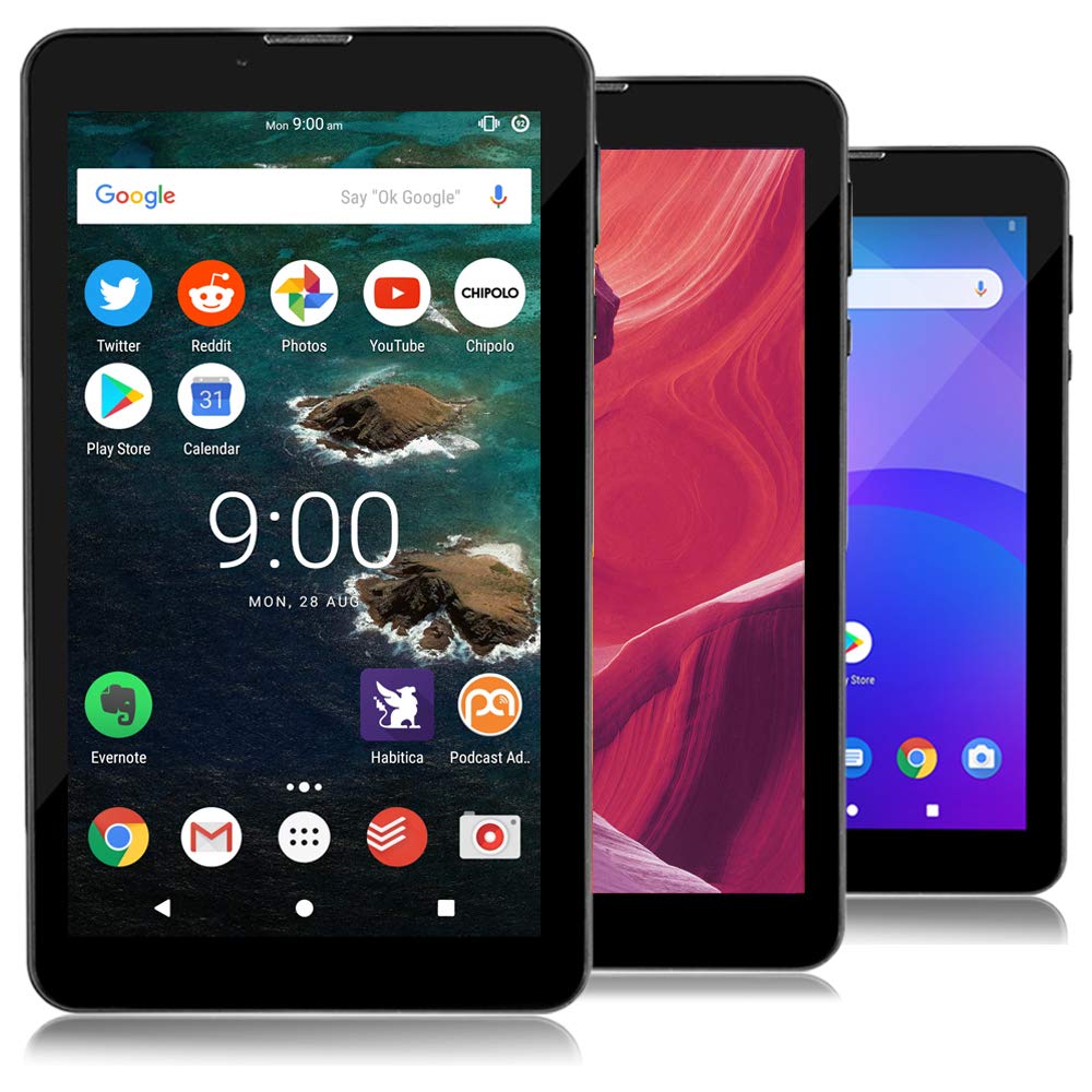Indigi® Ultra Slim 7.0in 4G LTE Smartphone & Android 9.0 Tablet PC - Unlocked for AT&T & T-Mobile | Portable Work, Entertainment & On-the-Go Connectivity