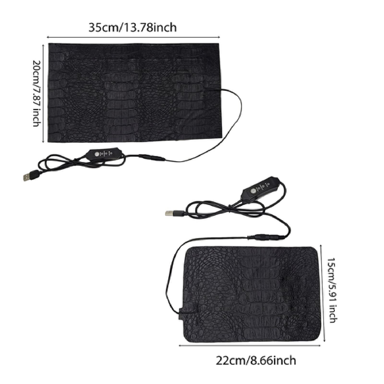 Reptile Heat Mat with Adjustable Temperature Controller - Waterproof Pet Heating Pad for Lizards, Snakes & Turtles - Terrarium Accessories for Reptile Habitat & Breeding - Perfect for Winter Warmth & Nighttime Heating