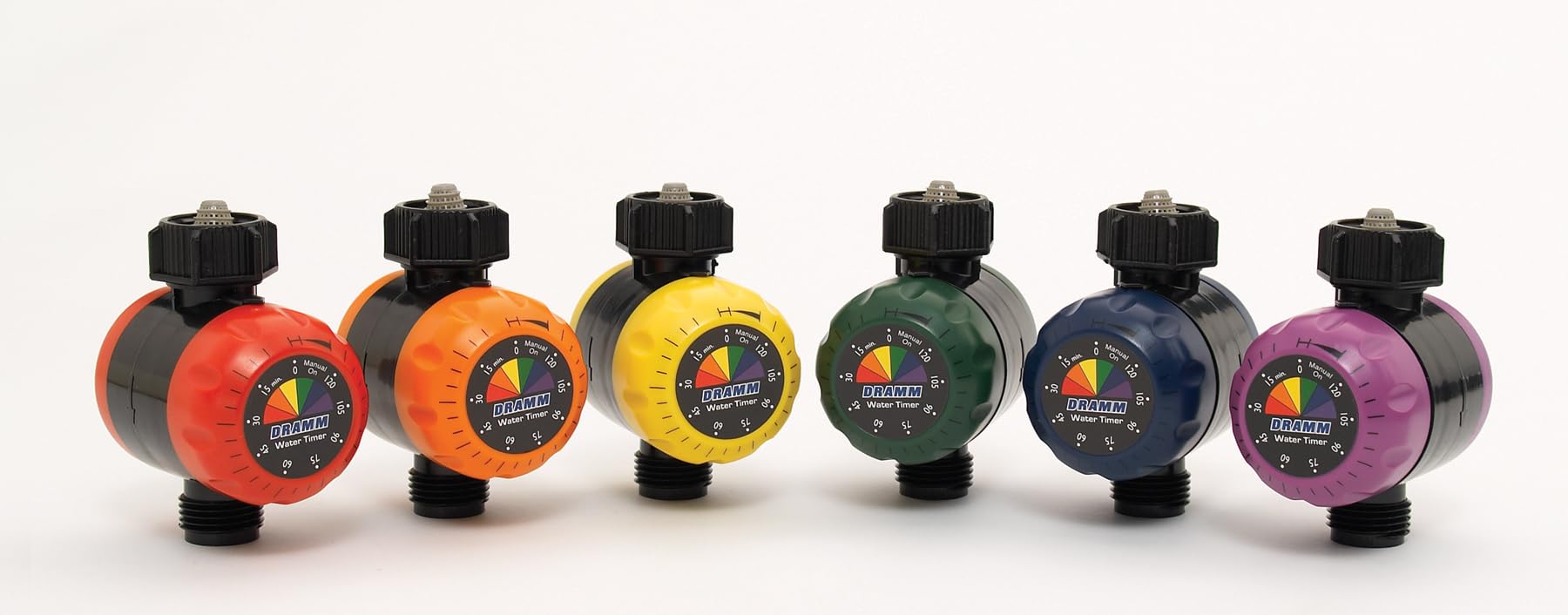 Dramm ColorStorm Premium Mechanical Water Hose Timer - Automatic Shutoff, 120 Min Run Time, Compact Design for Lawn, Garden, Drip & Soaker Hoses (Red) - Perfect for Automated Watering Systems & Irrigation Control