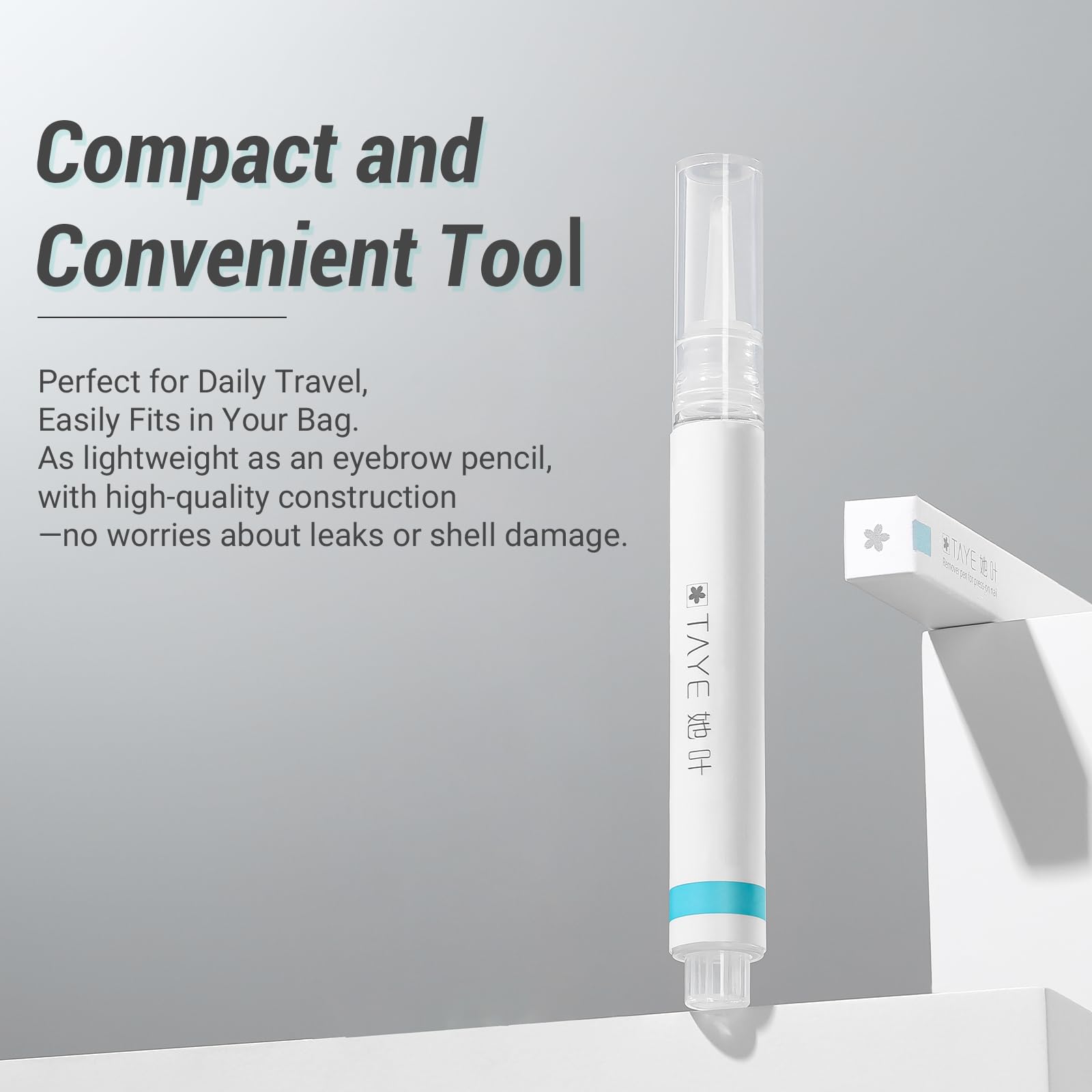 TAYE Nail Glue Remover Pen - Quick & Easy Press On Nail Remover for Fake Nails | Alcohol-Free, Acetone-Free Gel Glue Dissolver | Perfect for Salon, Home Manicures & Nail Art Touch-Ups