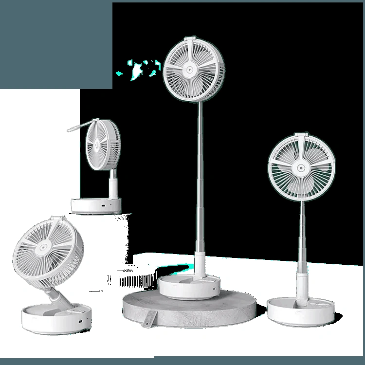 Portable Rechargeable Travel Fan with Humidifier & Remote Control - USB Personal Cooling Fan for Cruise, Office, Home & Outdoor Use