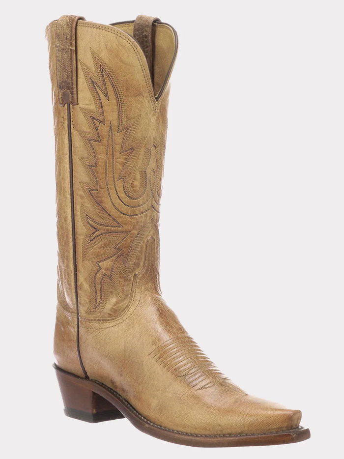 Lucchese N4540.54 Women's Savannah Western Boots in Tan - Perfect for Country Dancing, Rodeos & Western Fashion