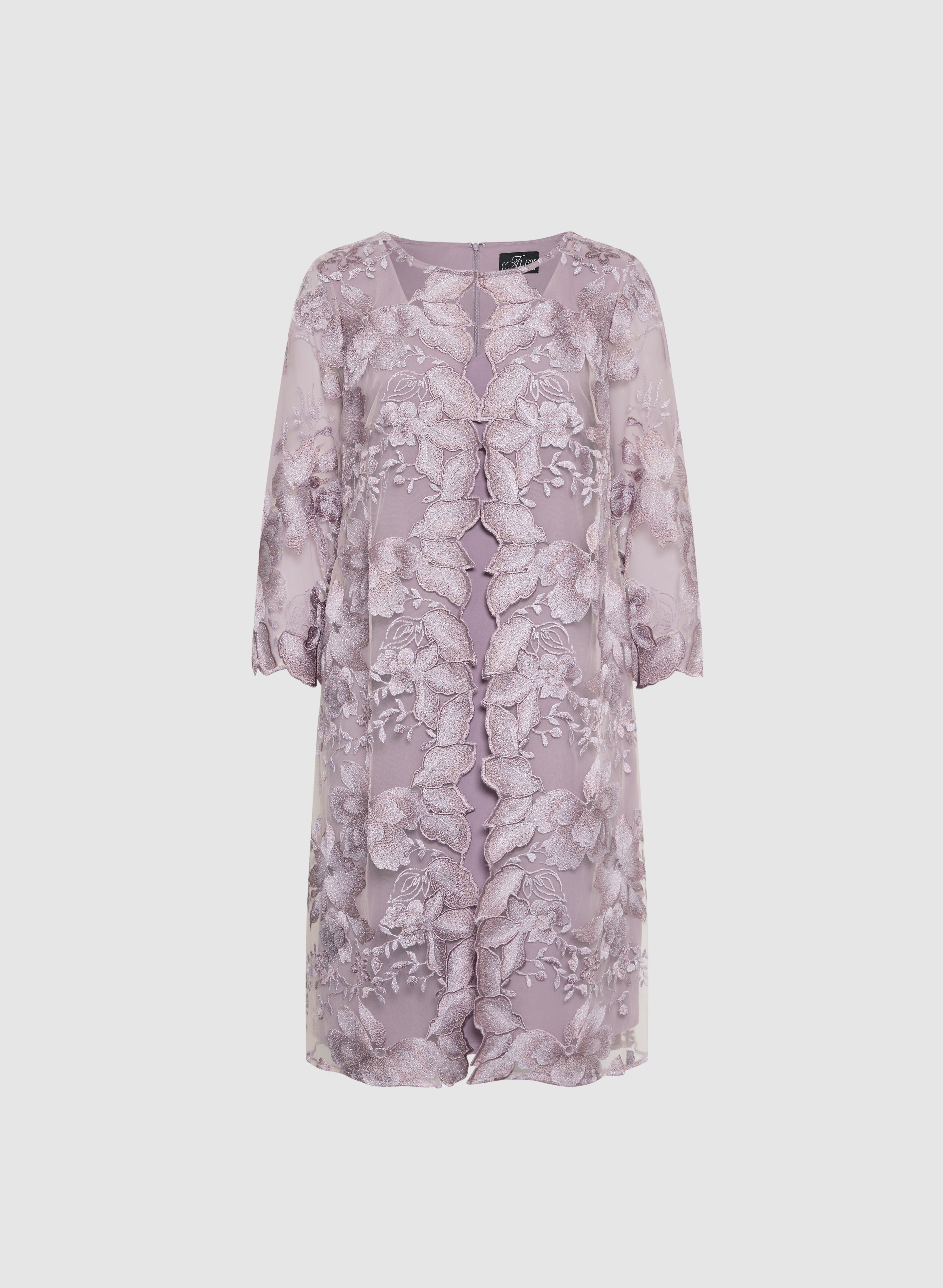 Floral Embroidered Illusion Dress - Elegant Sheer Lace Maxi Dress for Women | Perfect for Weddings, Parties & Special Occasions