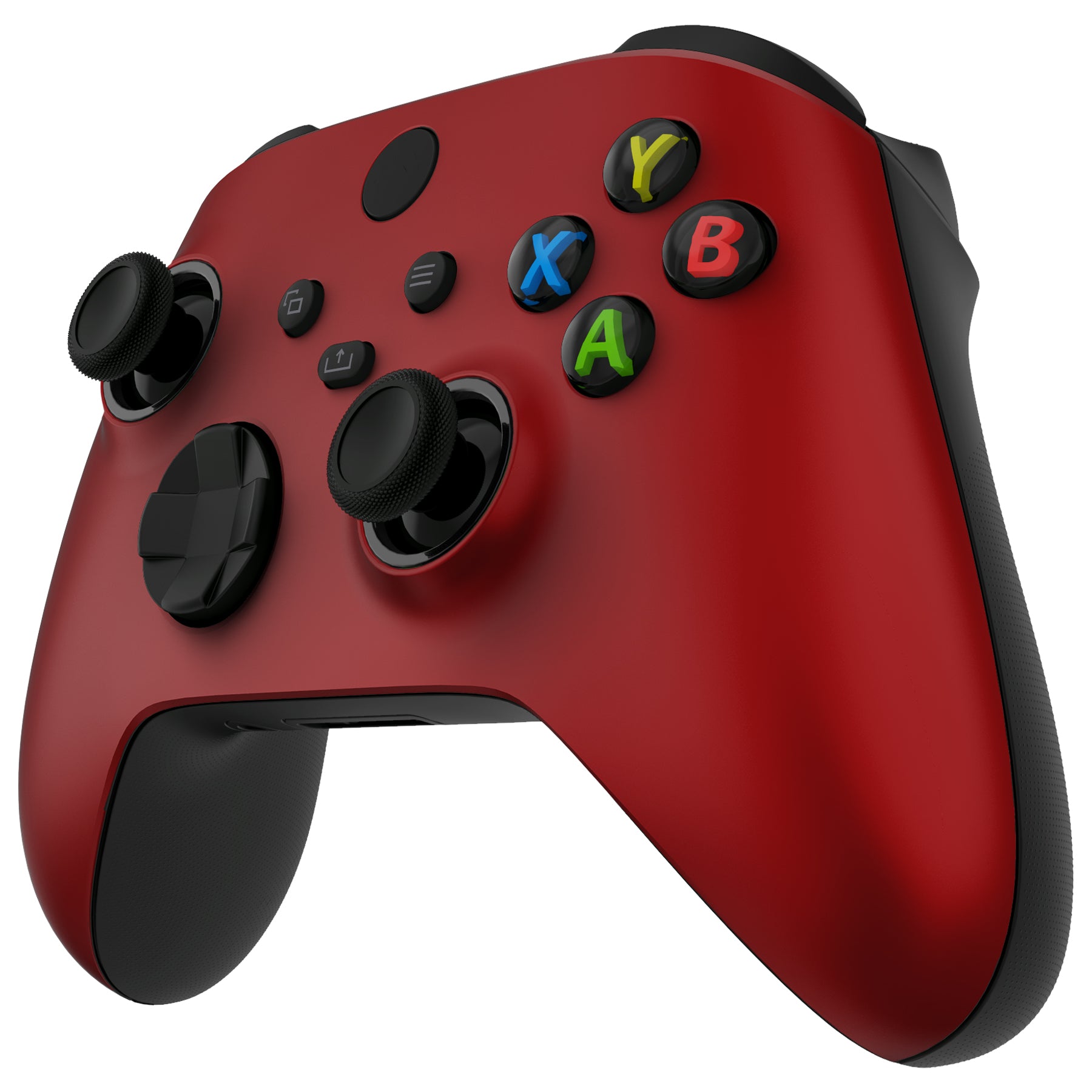 eXtremeRate FaceMag Magnetic Replacement Front Housing Shell with Accent Rings for Xbox Series X/S Controller & Xbox Core Controller Model 1914 - Scarlet Red | Easy Installation, Custom Gaming Setup, Enhanced Controller Aesthetics