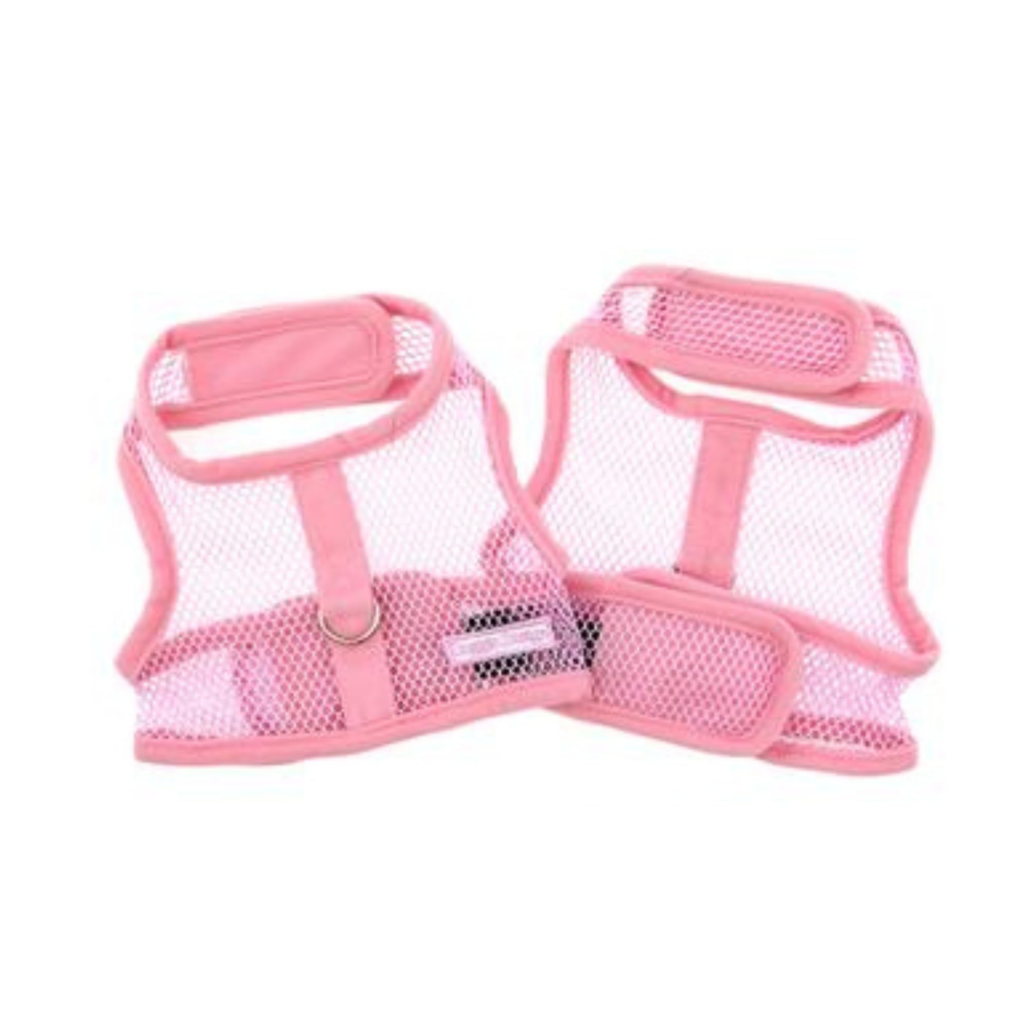 DOGGIE DESIGN Cool Mesh Dog Harness for Small Dogs - Breathable Soft Adjustable Vest, Solid Pink - Perfect for Walking, Running, Hiking & Outdoor Adventures