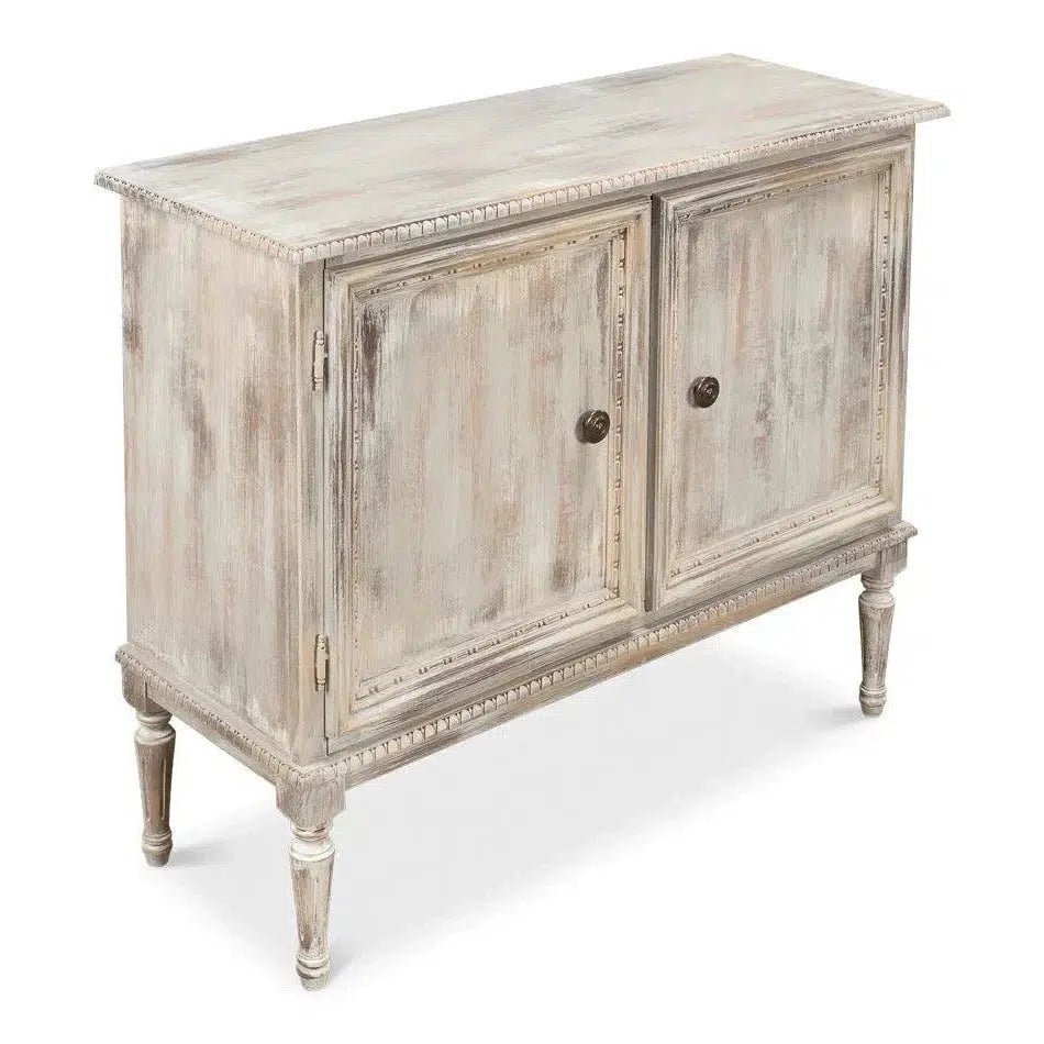 2 Door Grey Oak Sideboard - Modern Buffet Cabinet for Dining Room, Hallway & Living Room Storage