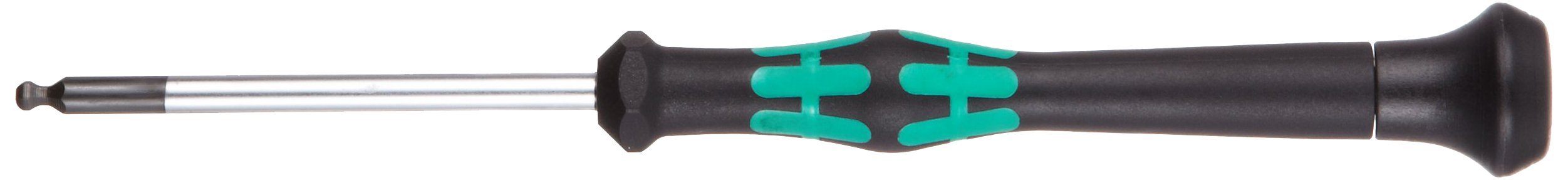 Wera 05118096002 Kraftform Micro 2052 Ballhead Hex Precision Screwdriver Set - 3mm Head, 60mm Blade - Ideal for Electronics Repair, Watchmaking & Small Appliance Maintenance