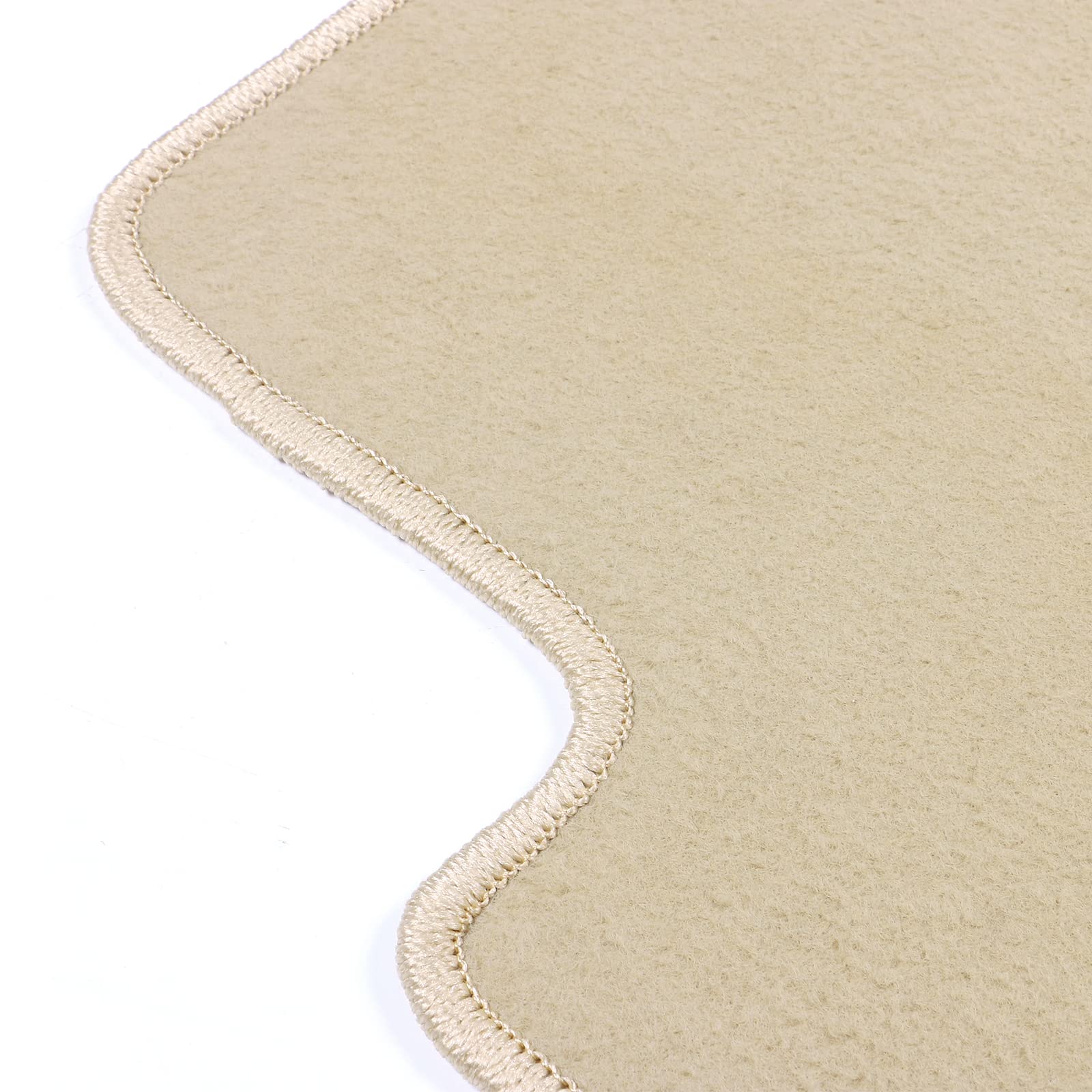 IKON MOTORSPORTS Car Floor Mats for BMW 3 Series E46 (1998-2006) - 4-Piece Set Beige Nylon Front & Rear Custom Fit Floor Liners | Perfect Replacement for Factory Carpets | All-Weather Protection & Easy Cleaning for Daily Commute & Road Trips