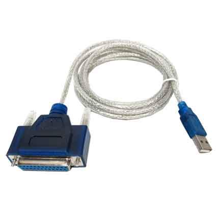 6ft USB to DB25 Female Parallel Printer Cable Converter - High-Speed Data Transfer for Printers, Scanners & Legacy Devices - Perfect for Home Office & Small Business Use