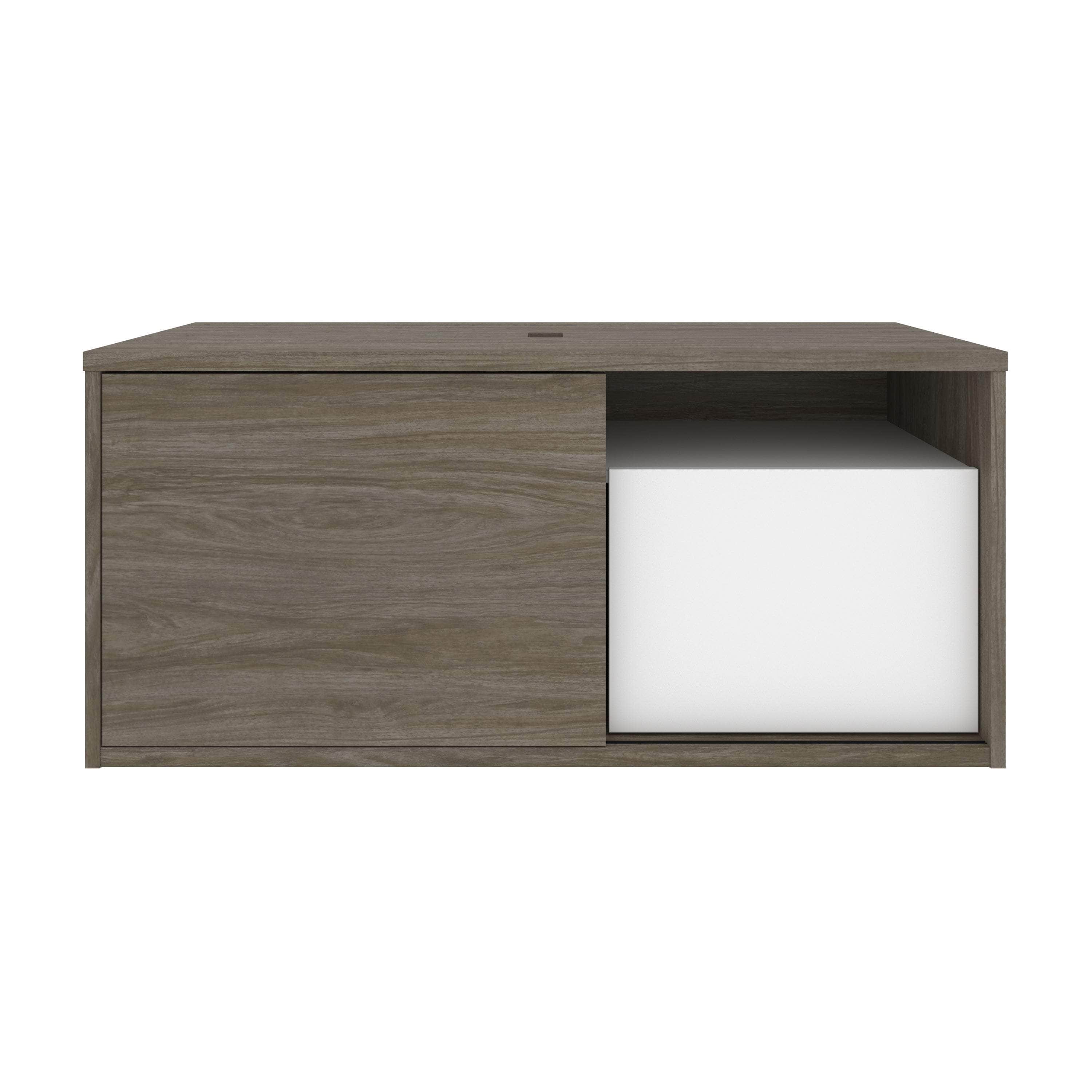 Pro Vega 47W Modern Wooden Credenza with Storage - 2 Color Options (Walnut & White) - Perfect for Living Room, Bedroom or Home Office Furniture