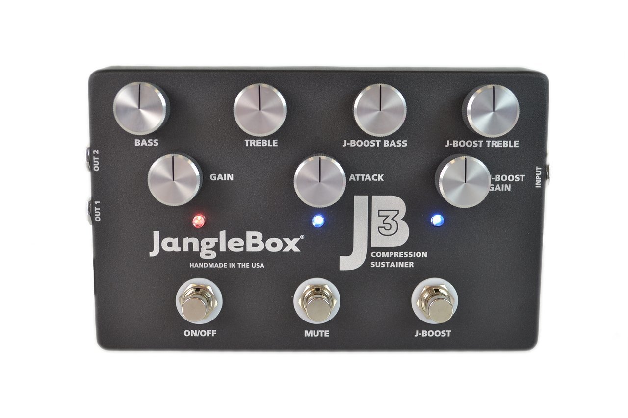 JangleBox JB3 Guitar Effects Pedal - Compression Sustainer for Electric Guitar, Bass & Acoustic - Perfect for Studio Recording & Live Performances