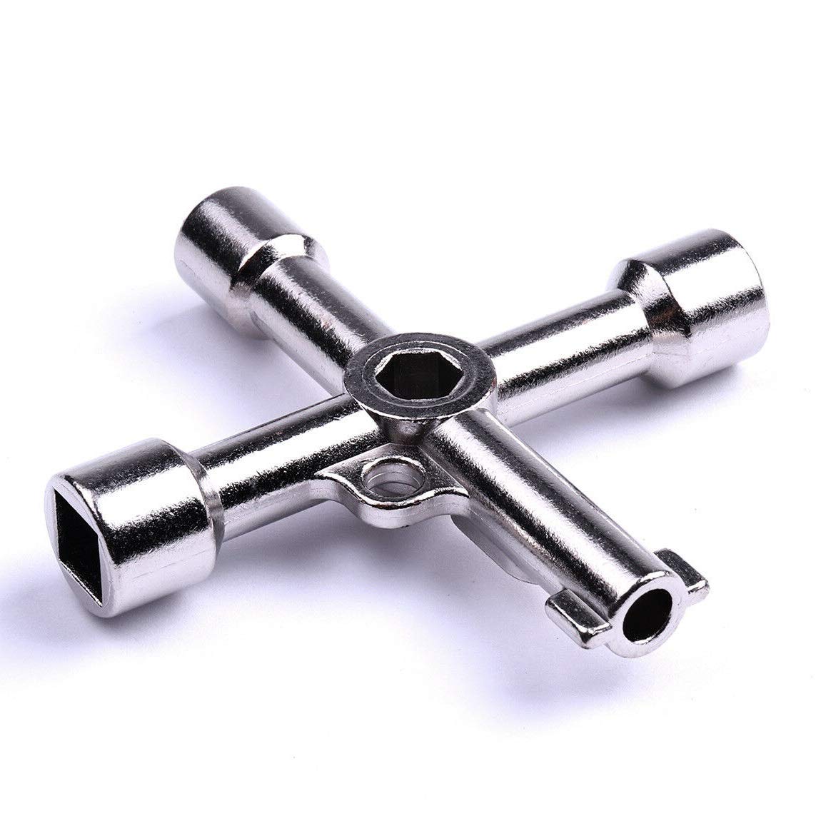 4-in-1 Utility Key for Electrical Cabinet, Gas & Water Valves - Plumber Tool