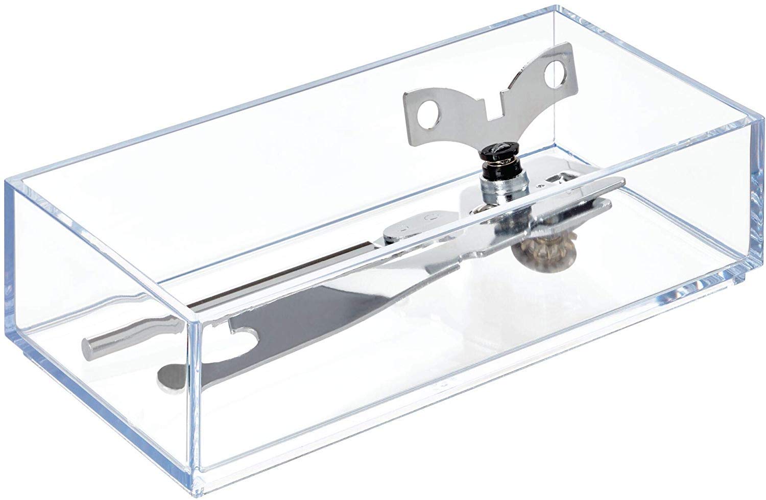 iDesign Clear Acrylic Vanity Tray Organizer - 4
